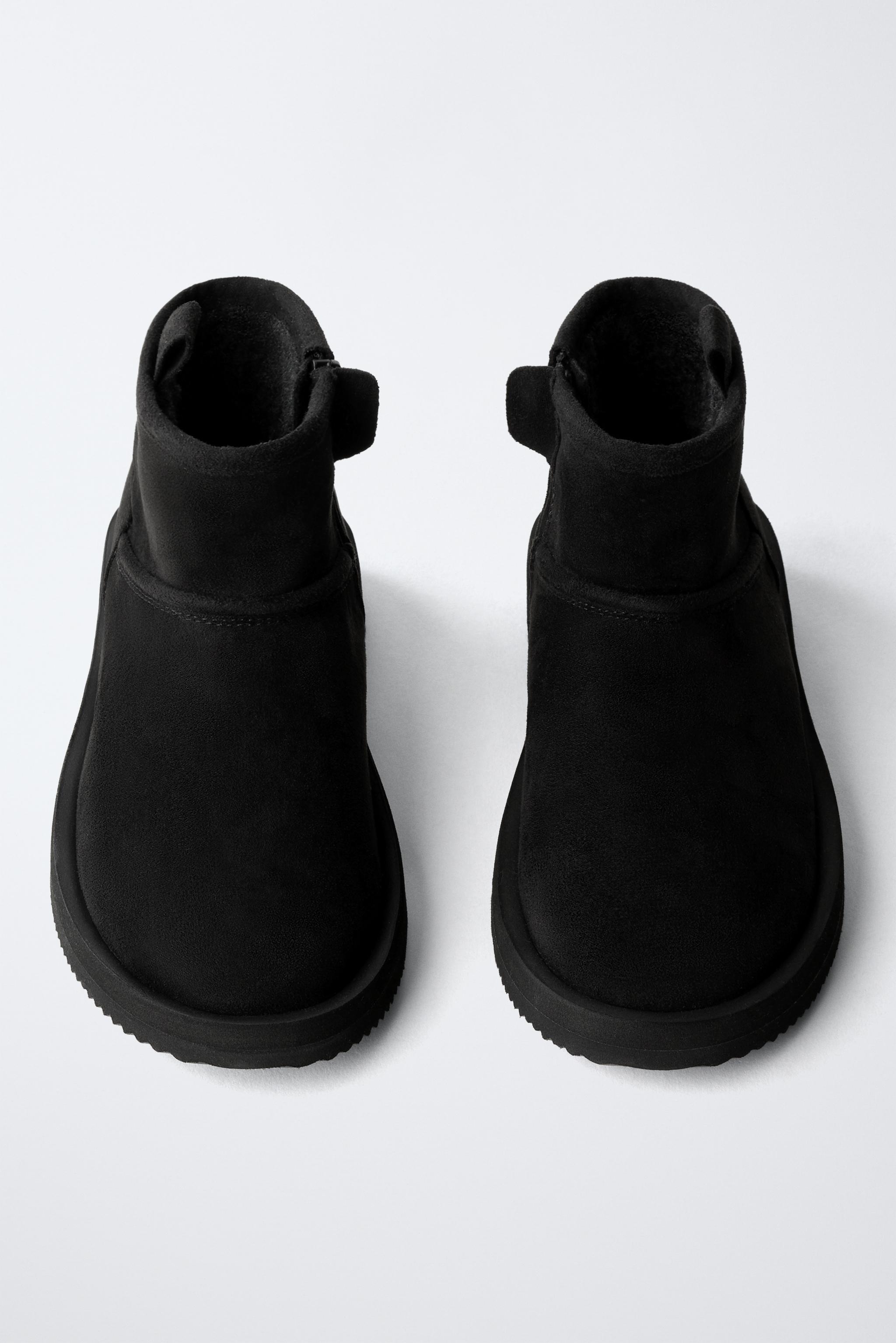 FAUX FUR ANKLE BOOTS